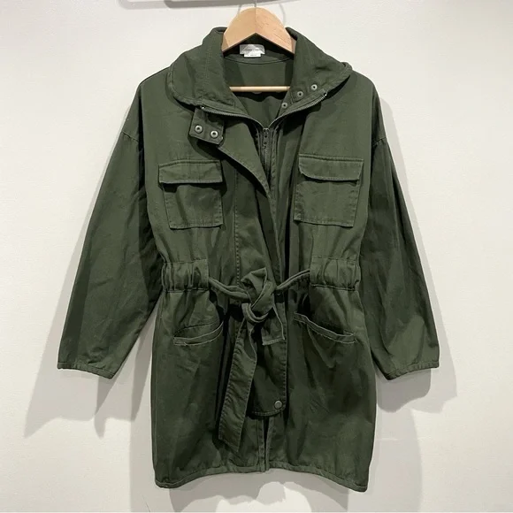 Lovers + Freinds Monet Army Utility Jacket Green Size XS - Picture 3 of 8